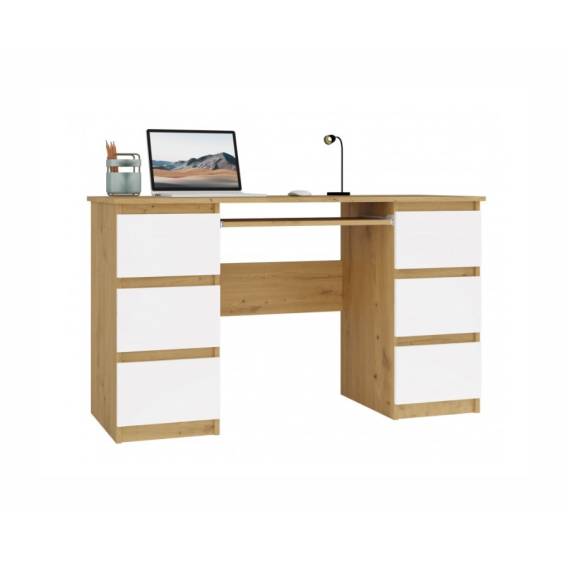 Obrázok pre Psací stůl KUBA Dub artisan/Biel Komplet