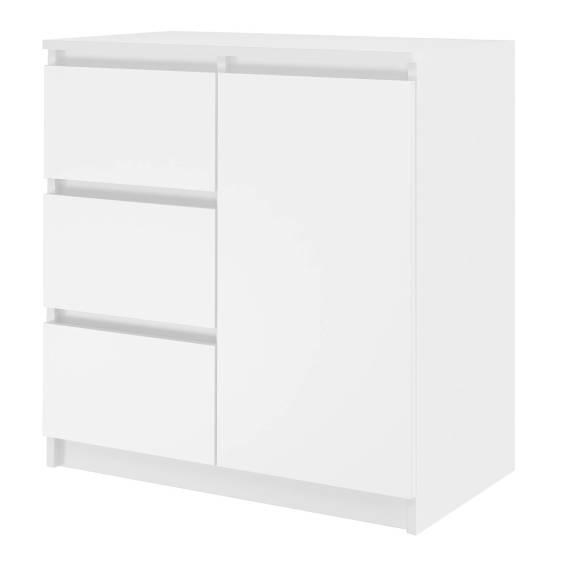 Obrázok pre Topeshop 1D3S BIEL KPL komoda