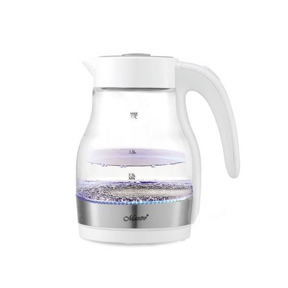 Obrázok pre Maestro MR061 elektrická konvice 1,7 l 2200 W Průhledná, Bílá