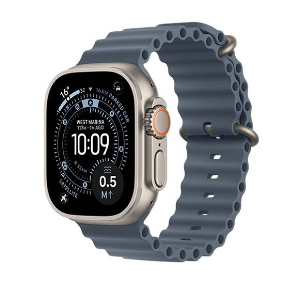Obrázok pre Apple Watch Ultra 3 OLED 49 mm Digitální 422 x 514 px Dotyková obrazovka 5G Titanová Wi-Fi GPS