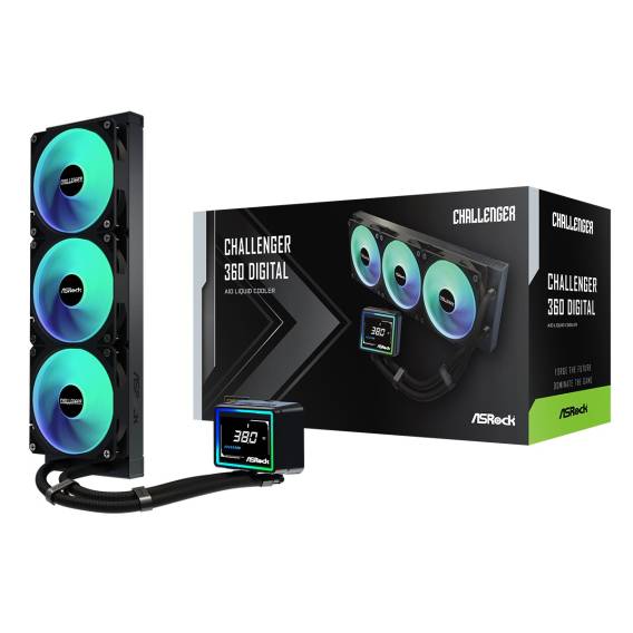 Obrázok pre Asrock Challenger 360 Digital Procesor Sada pro kapalinové chlazení 12 cm Černá