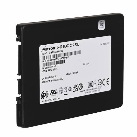 Obrázok pre Micron 5400 MAX 480 GB 2.5" Serial ATA III 3D TLC NAND