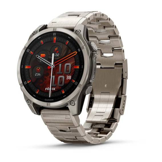 Obrázok pre Garmin Fenix 8 3,56 cm (1.4") AMOLED 47 mm Digitální 454 x 454 px Dotyková obrazovka Titanová Wi-Fi GPS
