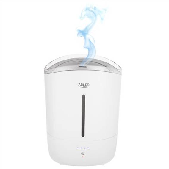 Obrázok pre Adler Humidifier | AD 7971 | 30 W | Water tank capacity 5 L | Ultrasonic | Humidification capacity 100-250 ml/hr | White