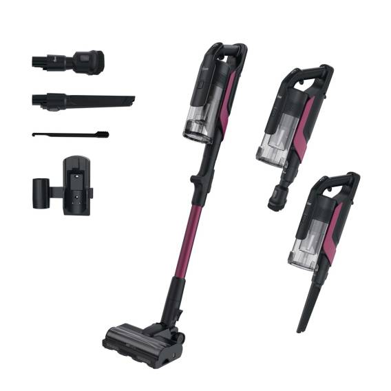 Obrázok pre Hoover HF610HX 011 Tyčový vysavač Baterie Suchý EPA Bezsáčkové 0,7 l 650 W Purpurová 4 Ah