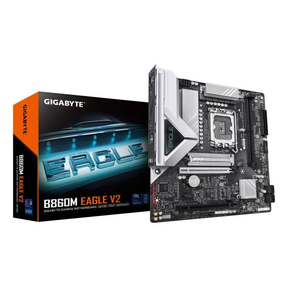 Obrázok pre GIGABYTE B860M EAGLE V2 základní deska Intel B860 LGA 1851 (Socket V1) Micro ATX