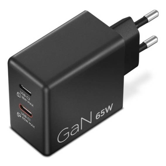 Obrázok pre Lenovo Dual USB-C 65W GaN Charger Univerzální Černá AC Vnitřní