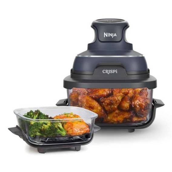 Obrázok pre Ninja CRISPi Samostarný 3,8 l 1700 W Horkovzdušná fritéza Modrá, Šedá, Průhledná