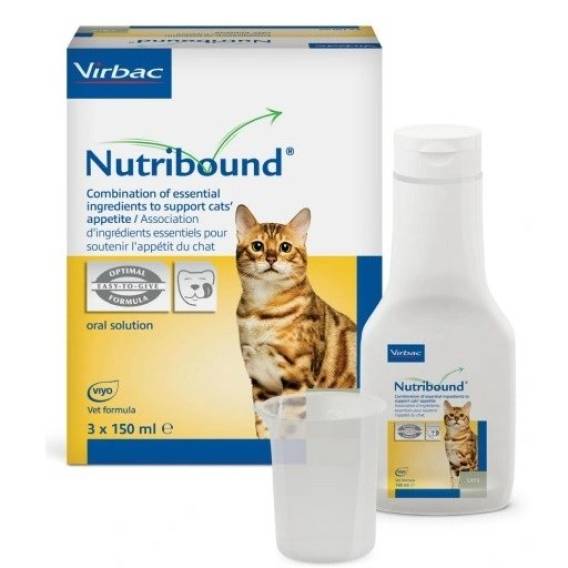 Obrázok pre VIRBAC Nutribound Convalescence - potravinové doplňky pro kočky - 3x150ml