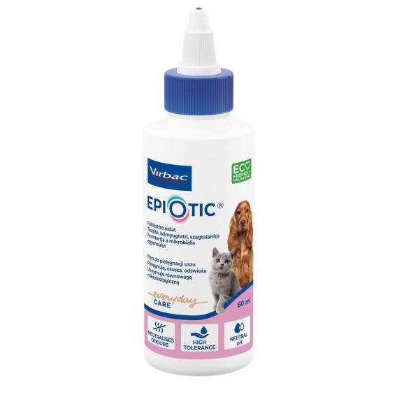 Obrázok pre VIRBAC EpiOtic Ear Cleanser - tekutý přípravek na péči o uši pro psy a kočky - 60 ml