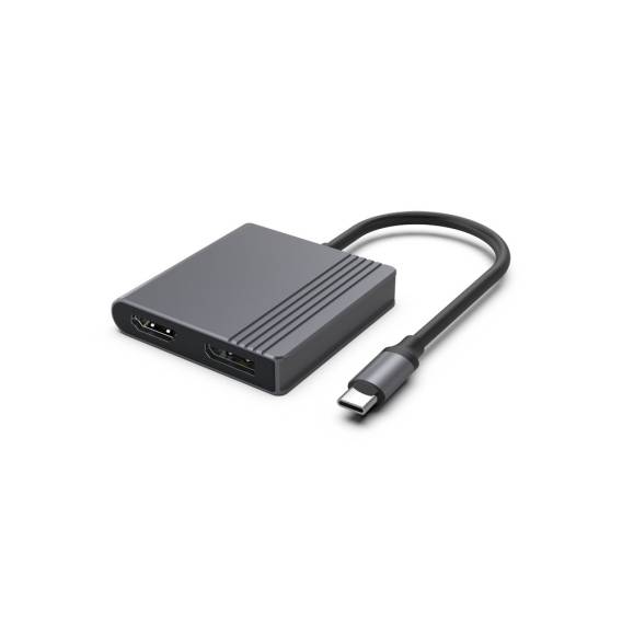 Obrázok pre Gembird Adaptér A-CM-HDMIFDPF-01 z USB-C na HDMI + DP, 4K 60Hz, černý