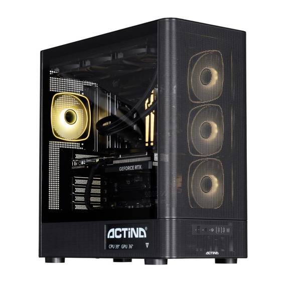 Obrázok pre Actina 5901443440246 PC AMD Ryzen™ 9 9900X3D 32 GB DDR5-SDRAM 1 TB SSD NVIDIA GeForce RTX 5070 Ti Windows 11 Home Midi Tower Černá