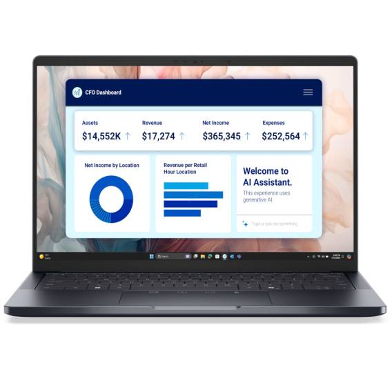 Obrázok pre Dell Pro 14 Premium PA14250 Ultra 5 236 V, 14,0" FHD+, 400 nitů, 16 GB LPDDR5X, SSD 512 GB, Arc, FGR, kamera a mikrofon, 5G WWAN + BT, zadní klávesnice, 3C, vPro, Windows 11 Pro, 3 roky ProSupport, hořčík