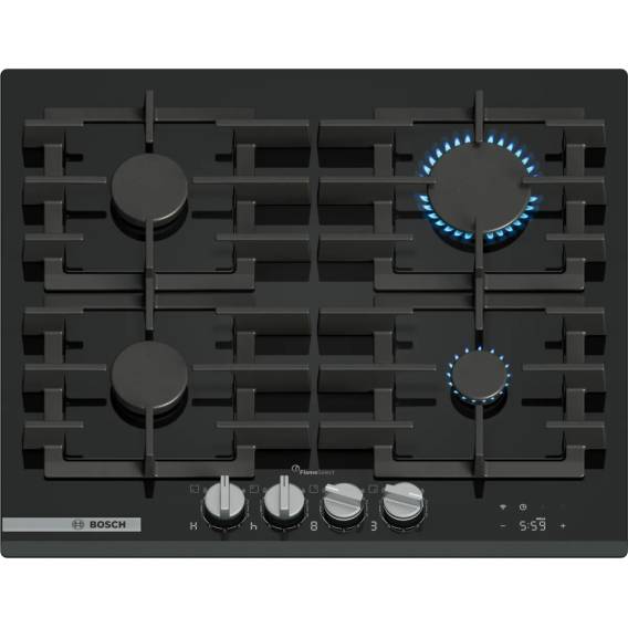 Obrázok pre Bosch PRP6A6H40 varná deska Černá Vestavěné 60 cm Plynový 4 zóna/zón