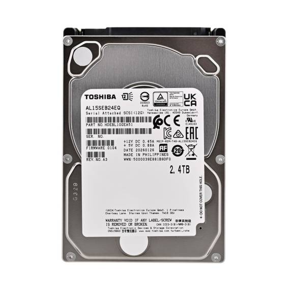 Obrázok pre Toshiba AL15SEB24EQ vnitřní pevný disk 2,4 TB 10500 ot/min 128 MB 2.5" SAS