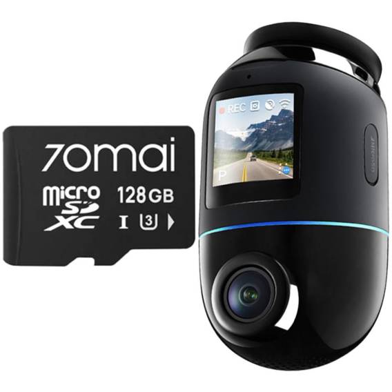 Obrázok pre Wideorejestrator 70mai X800 Omni 4K/GPS/WiFi czarny + karta SD 70mai 128GB