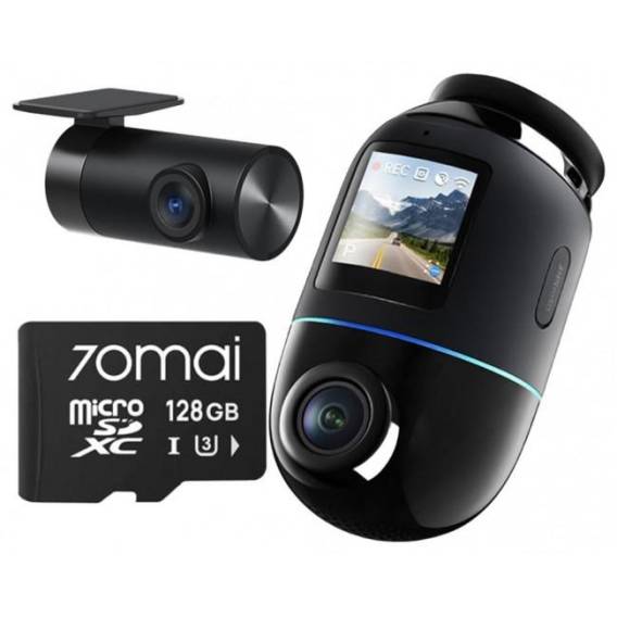 Obrázok pre Wideorejestrator 70mai X800 Omni 4K/GPS/WiFi Dual czarny + karta SD 70mai 128GB