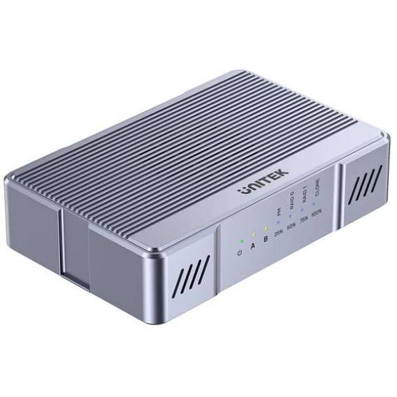 Obrázok pre Unitek obudowa 2x M.2 20 Gb/s  RAID0, RAID1 + klonowanie