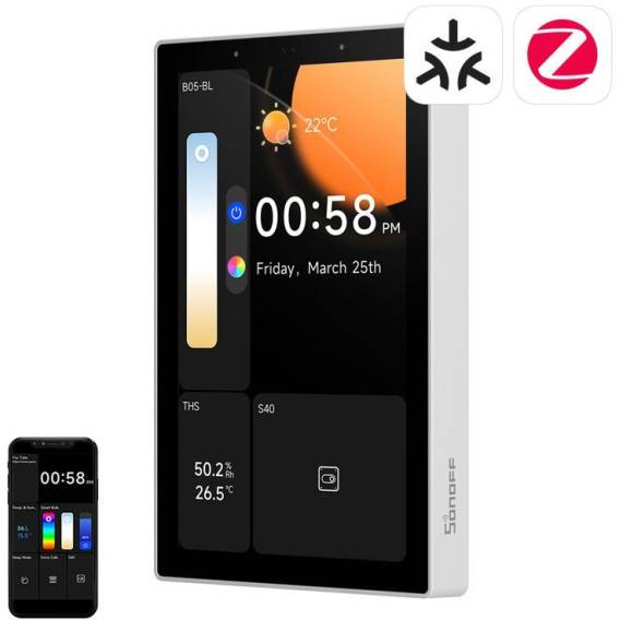 Obrázok pre Panel sterowania WiFi/Bluetooth/ZigBee Matter SONOFF NSPanel Pro 120 (biały)