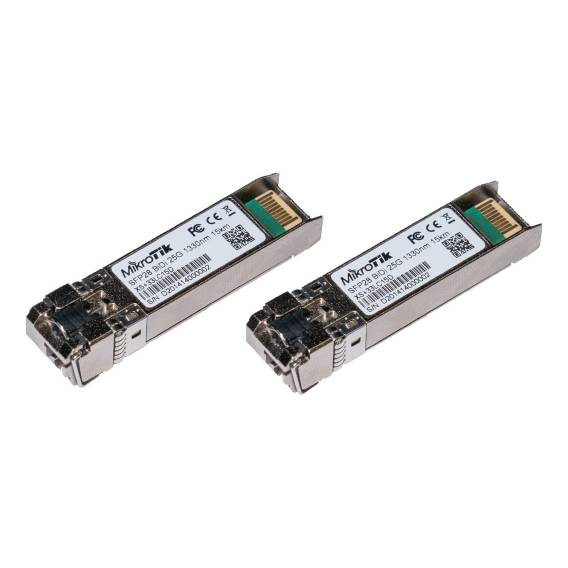 Obrázok pre Mikrotik SFP/SFP+/SFP28 BiDi: XS+2733LC15D síťový transceiver modul Optické vlákno 25000 Mbit/s LC 1330 nm
