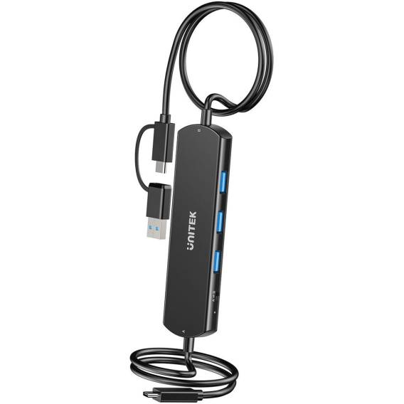 Obrázok pre Unitek KVM Hub 10 Gbps – przełączanie między 2 hostami, 3×USB-A