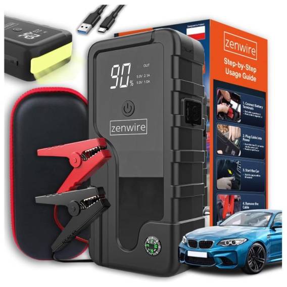 Obrázok pre Booster Jump Starter 6400 mAh Powerbank Samochodowy Zenwire CY16