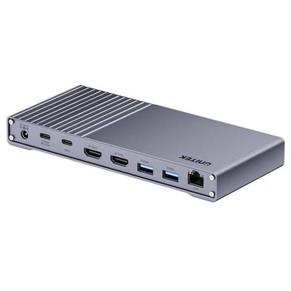 Obrázok pre UNITEK D1117AGY01-EU dokovací stanice/replikátor portů Kabelový a bezdrátový USB4 Šedá