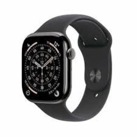 Obrázok pre Apple Watch Series 11Â GPS + Cellular 42mmÂ Natural Titanium Case with Stone Grey Sport Band - S/M