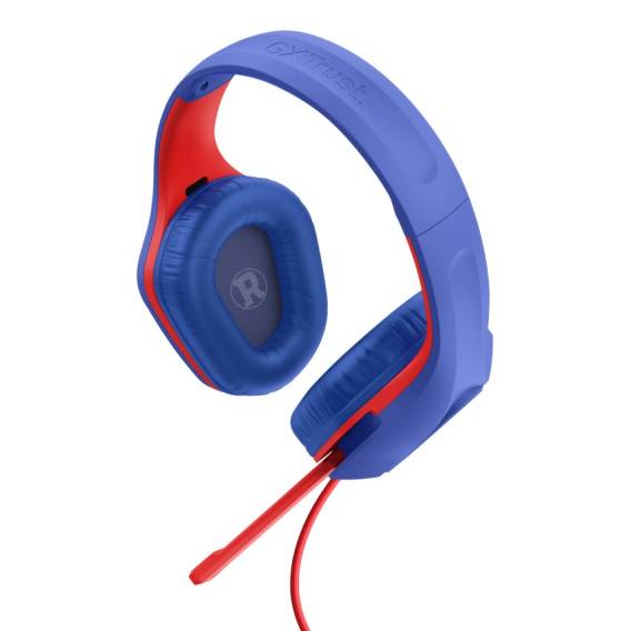 Obrázok pre Trust GXT 415SM Zirox Sluchátka s mikrofonem Kabel Přes hlavu Hraní Modrá, Červená