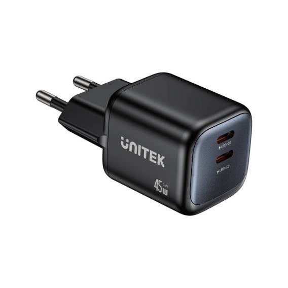 Obrázok pre SÍŤOVÁ NABÍJEČKA 2× GAN 45 W, 2× USB-C PD, QC