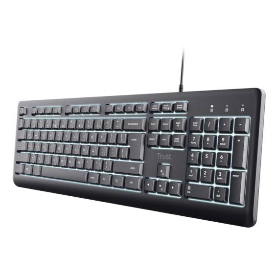 Obrázok pre Trust Primo Beleuchtete klávesnice Domov/kancelář USB QWERTY Americká angličtina Černá
