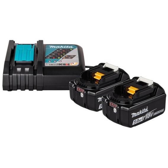 Obrázok pre CHARGER AND BATTERY SET 2X5AH 18V