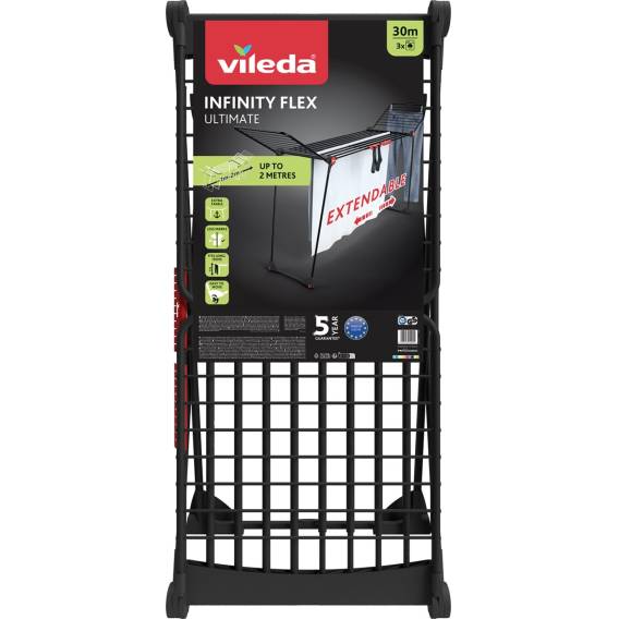 Obrázok pre Vileda Infinity Flex Ultimate Stojací sušák na prádlo Černá
