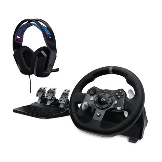 Obrázok pre GAMING WHEEL LGT G920+HEADPH G335 BLACK