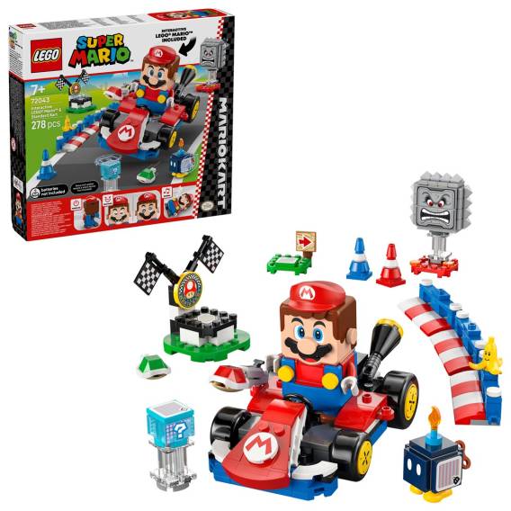 Obrázok pre LEGO SUPER MARIO 72043 Mario Kart - Interaktivní LEGO Mario a Standardní motokára