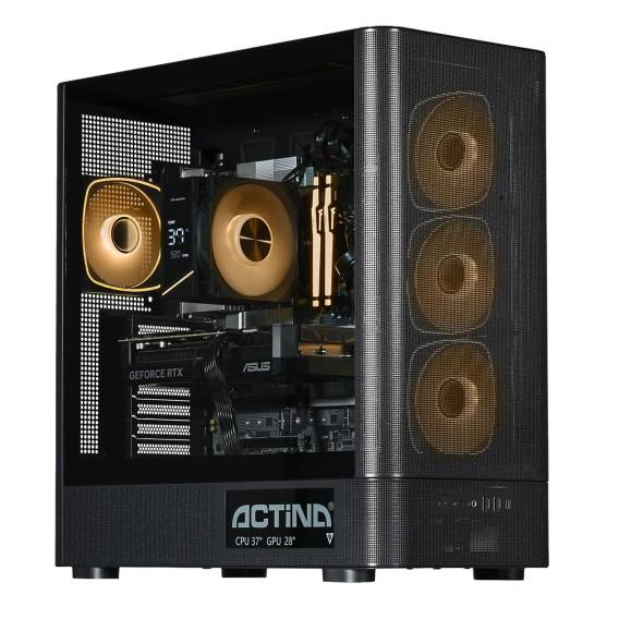 Obrázok pre Actina 5901443441939 PC Intel Core Ultra 5 250K Plus 32 GB DDR5-SDRAM 1 TB SSD NVIDIA GeForce RTX 5070 Midi Tower Černá