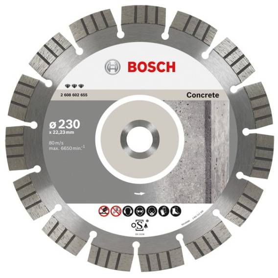 Obrázok pre BOSCH DISC D.*** 230x22 SEG CONCRETE