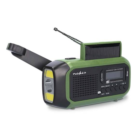 Obrázok pre Nedis RDDBCR2000GN rádio Cestovní Digitální Černá, Zelená