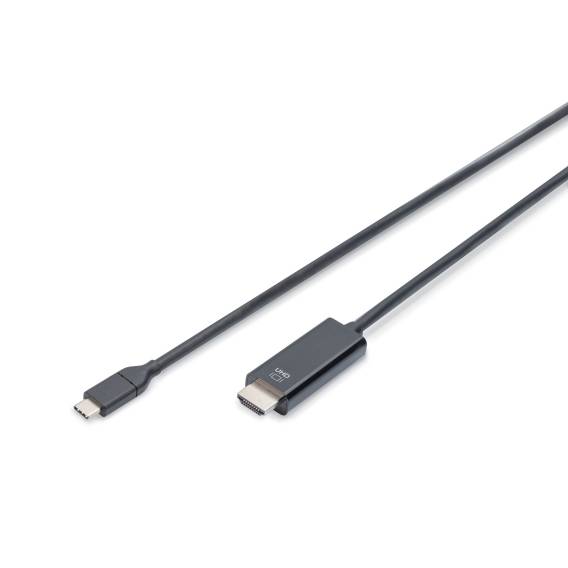 Obrázok pre Digitus AK-300330-050-S adaptér k video kabelům 5 m USB typu C DisplayPort Černá