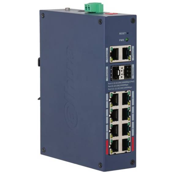 Obrázok pre ZARZĄDZALNY SWITCH PRZEMYSŁOWY POE CHS4212-8GT-110 8-PORTOWY + 2X UPLINK + 2X SFP DAHUA