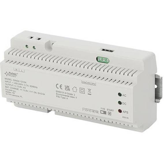 Obrázok pre DIN Rail Grade 2 Switching Buffer Power Supply DING2-12V5A 13.8V 5A