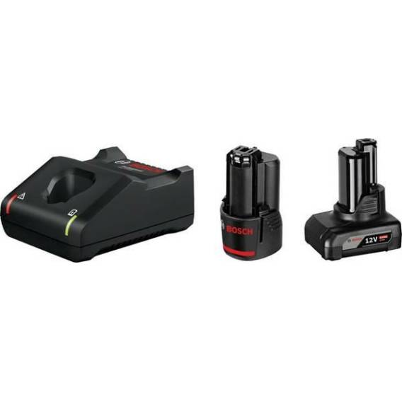 Obrázok pre Bosch 1 x GBA 12V 2.0Ah + 1 x GBA 12V 4.0Ah + GAL 12V-40 Professional nabíječka baterií Domácí baterie AC