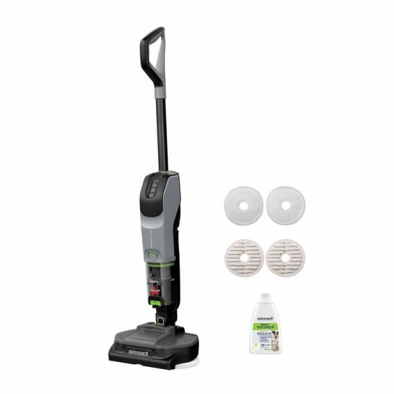 Obrázok pre Bissell SpinWave + Vac Pet Pro Tyčový vysavač Baterie Suché a mokré Cyklónový Prachový sáček 0,4 l Černá, Šedá