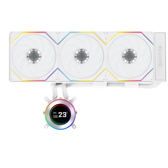 Obrázok pre Lian Li GA II Hydroshift II LCD-C 360TL Procesor Kapalinový chladič typu vše v jednom 12 cm Bílá 1 kusů