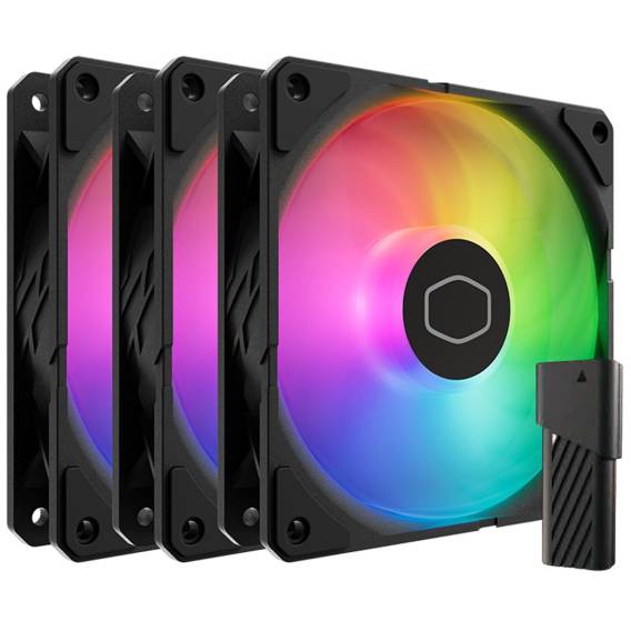Obrázok pre Cooler Master SickleFlow Edge 120 ARGB 3-Pack Fan Kit Počítačová skříň Ventilátor 12 cm Černá 1 kusů