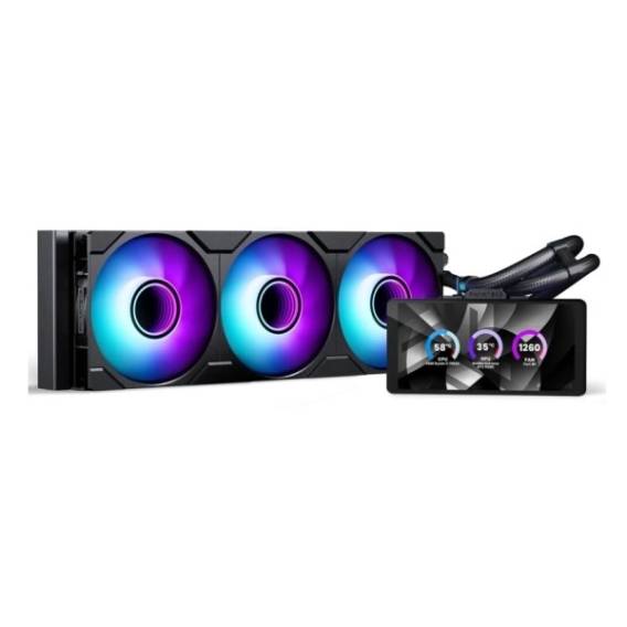 Obrázok pre PHANTEKS Glacier One 360M25 LCD AiO-Wasserkühlung, 6-Zoll-Display - 360mm, schwarz