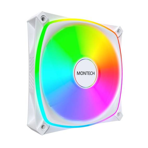 Obrázok pre Montech AX120 PRO Počítačová skříň Ventilátor 12 cm Bílá 3 kusů
