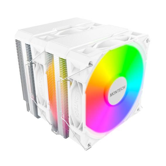 Obrázok pre Montech NX600 ARGB Procesor Vzduchový chladič 12 cm Bílá 1 kusů