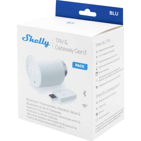 Obrázok pre Shelly BLU TRV Termostaticka hlavica bílé