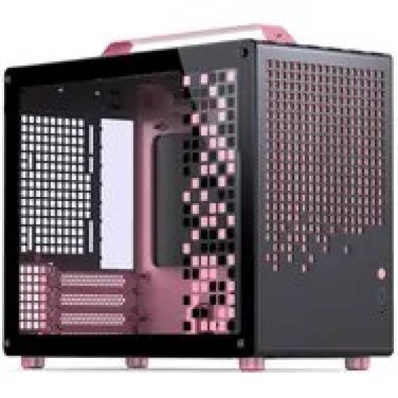Obrázok pre Jonsplus Z20 Micro-ATX Gehäuse, mit Tragegriff - schwarz/pink